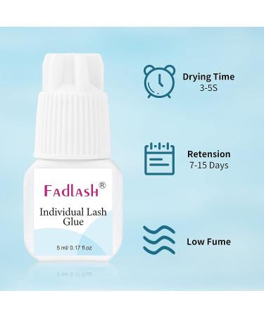 5ml Individual Lash Glue for DIY Cluster Lash Application | Fast Drying 3-5 Seconds | Long Lasting Adhesive for Extensions | 7-15 Days Wear Time - Buy Online on GoSupps.com