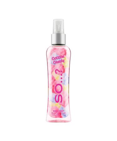 So ... Cotton Candy Body Mist Perfume for Women - Sweet Vanilla Perfume with Notes of Bergamot Raspberry Candy Floss - Gifts for Women - 3.5 oz