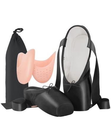 Professional ballet equipment for children and women dance shoes for adults 37 EU black