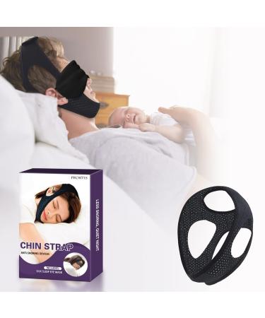 ProbTis Anti Snoring Chin Strap for CPAP Users Effective Anti Snore Devices Snore Stopper Keep Mouth Closed while Sleeping Breathable Snoring Solution with Adjustable Extension Strap for Men Women