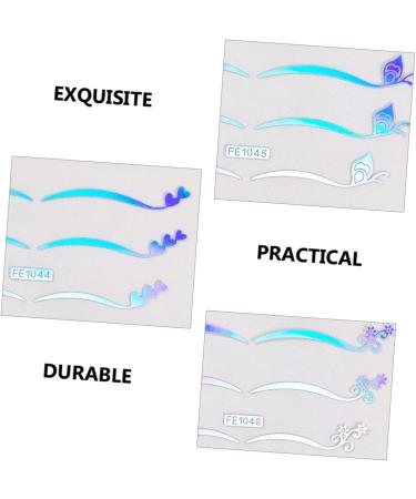 Healeved 30 Sheets Eyeliner Eye Makeup Stickers Temporary Eye Shadow Stickers Glitter Eye Shadow Flash Suit 1 count (Pack of 1) As Shownx5pcs - Buy Online on GoSupps.com