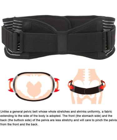 Oumefar Hip Belt - Breathable Support Reduces Fatigue & Stabilizes Pelvis | Size M/L | Black - Buy Online on GoSupps.com