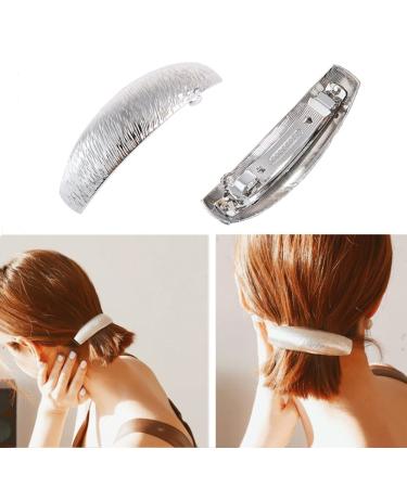 Shop Exquisite 2-Piece Retro French Metal Hair Clips for Women & Girls - Elegant Hair Jewelry in Gold & Silver Tone - Buy Online on GoSupps.com