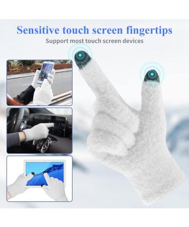 Cierto Womens Winter Cold Weather Gloves: Touch Screen Warm Knit Gloves for Women | Texting Thermal Outdoor Gloves for Daily Warmth Driving Running Cycling Three pairs (one pair per color) - Buy Online on GoSupps.com