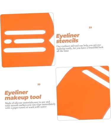 SKISUNO Eyeliner Pencil Silicone Makeup Applicator Eyeliner Make up Tool Eyelash Comb Miss Third Gear 10.3x3.8cm Orange - Buy Online on GoSupps.com