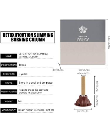 Pisamhid Moxibustion Gathering Energy Burning Columns - 10 Pieces for Detoxification & Weight Loss | Herbal Self-Adhesive Moxibustion - Buy Online on GoSupps.com