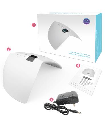 NAILGIRLS 54W UV Nail Lamp with Timer and Sensor - Professional Halloween Nail Art Tool - Buy Online on GoSupps.com