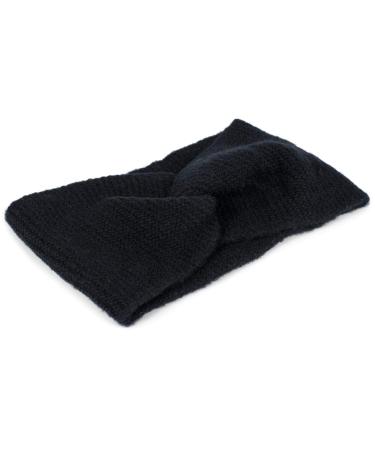 Buy styleBREAKER Women's Black Fine Knit Headband with Twist Knot | Warm Winter Hairband for International Shipping - Buy Online on GoSupps.com