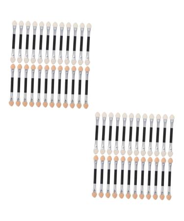 Didiseaon 48 Pcs Latex Eye Shadow Stick Eyeshadow Eye Shadow Applicator Double Sided Makeup Brush for Women
