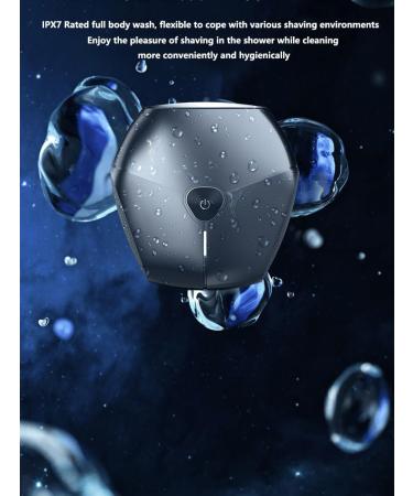 Men's Portable Electric Razor | IPX7 Waterproof Mini Shaver | Rechargeable Wet & Dry Rotary Shaver for Men - Compact & Travel-Friendly - Buy Online on GoSupps.com
