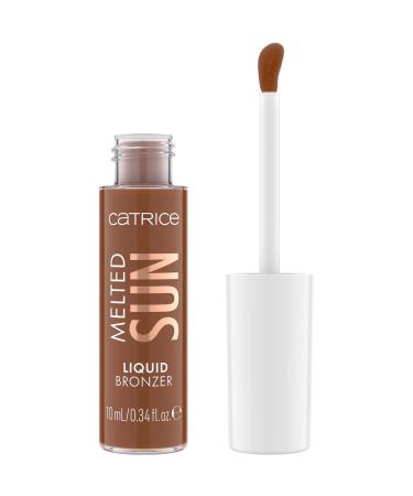 Catrice Cosmetics Melted Sun Liquid Bronzer Bronzeur Longue dur e Mettant en Valeur L'Oeil Hautement Pigment Naturel Mat (10 ml) Brun