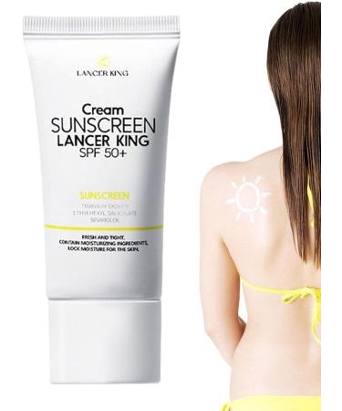  LINGJIONG Sunscreen Natural Sunscreen SPF 50 | 60ml Waterproof Broad Spectrum Sunscreen Mineral Sun Lotion Lingjiong - Buy Online on GoSupps.com