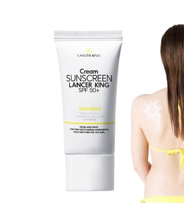 Miake Sunscreen SPF 50 - Natural Sunscreen SPF 50 - 60ml - Odourless & Oil Free - For Most Skin & Skin Tones Miake