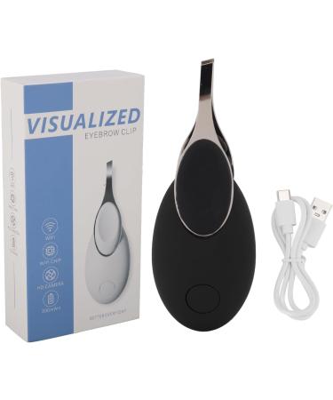 Visualized Eyebrow Tweezers USB Charging HD Camera Hair Removal Tweezers Black for Facial Hair - Buy Online on GoSupps.com