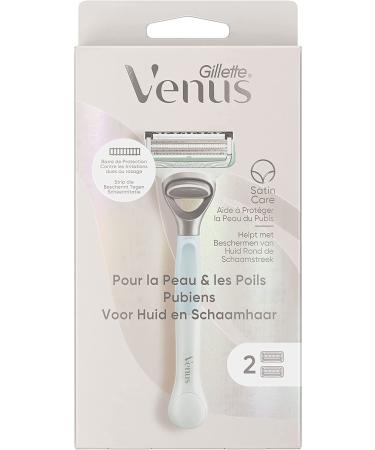 Gillette Venus razor for skin and pubic hair razor for women - 2 blades protects the sensitive area of the jersey from razor -fire pubic shears - Buy Online on GoSupps.com