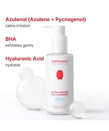 Cell Fusion C Post Alpha Gel Cleanser | pH-Balancing Hydrating & Exfoliating with BHA & Hyaluronic Acid | Sensitive Skin | 6.76 fl. oz - Shop Internationally - Buy Online on GoSupps.com