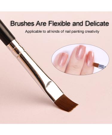 5-Piece Professional Nail Brush Set | Nail Art & Design Brushes for DIY UV Gel & Acrylic Nail Art | Black Nail Accessories - Buy Online on GoSupps.com