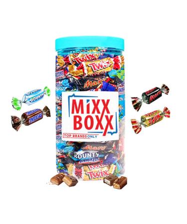 Vandeca Mars Miniatures Chocolate Mix - Twix Mini Mars Mini Bounty Mini & Snickers Mini - Chocolate Gift - 600g