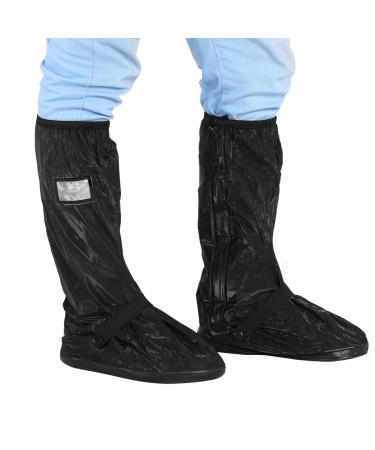 Motorcycle rain over shoes motorcycle scooter bike cycling waterproof slippery shoe covering for rainy snowy day default black XL code