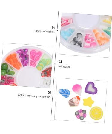minkissy 56 Boxes Soft Pottery Nail Art Slices Bulk Nail Accessories Manicure Decor Nail Art Slice Decor Nail Jewels DIY Lip Gloss Clay Nail Embellishments Polymer Clay 3d Fruit Decorations - Buy Online on GoSupps.com