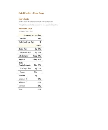 Dried Peaches - XF Peaches - Bulk 5 lb. Box | Premium Quality Snack - Buy Online on GoSupps.com