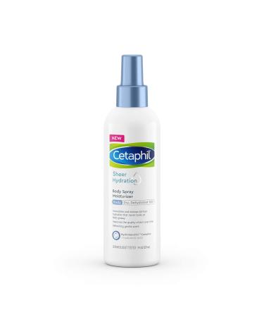 CETAPHIL Sheer Hydration Body Moisturizer Spray  7 fl oz  48Hr Sensitive Skin Spray Body Lotion for Dry Skin  With Hyaluronic Acid  Vitamin E & B5  Dermatologist Recommended Sensitive Skincare Brand 7 Fl Oz (Pack of 1)