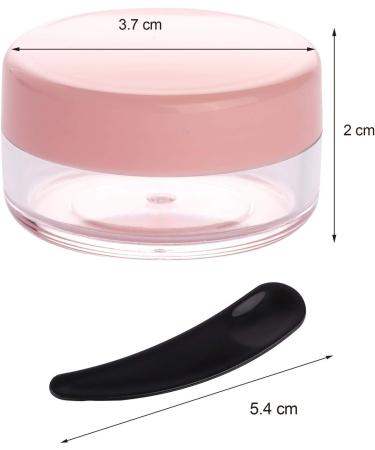 100 Count 10 gram Small Round Sample Containers with lids Cosmetic Jars Plastic Jars Makeup Containers Lip Scrub Containers Leak Proof and 10Pcs Mask Spatula for Beauty Products 10g Multi Colored - Buy Online on GoSupps.com