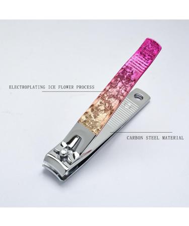 Stainless Steel Nail Clippers Comfortable Grip Electroplating Fingernail Tool for Precise Trimming at Home - Buy Online on GoSupps.com