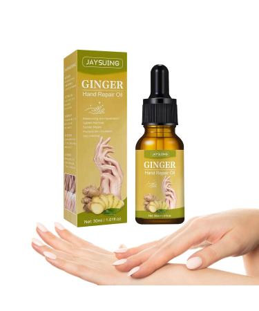 Fowybe Ginger Hand Repair Oil - 30ml | Natural Moisturizer for Dry Cracked Hands | Brightening Hand Care Serum - Buy Online on GoSupps.com