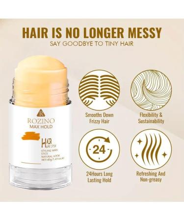 Honey Hair Wax Stick Nourishes and Styles Hair Finishing Stick for Bouncy Hair Controls Frizzy Hair Smooths Wigs and Controls Flyaways with Honey  - Buy Online on GoSupps.com