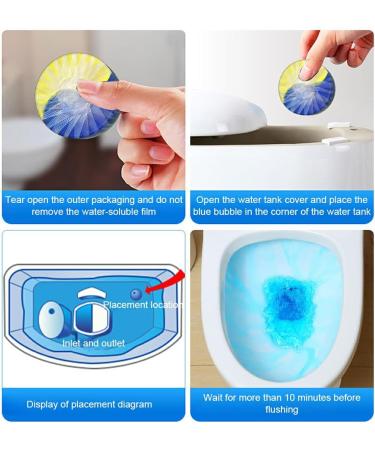 lmoikesz Toilet Freshener Clean And Fresh Every Flush At Home Toilet Bowl Cleaner ABS Toilet Cleaner Simply Place In Cistern Gardenia fragrance - Buy Online on GoSupps.com