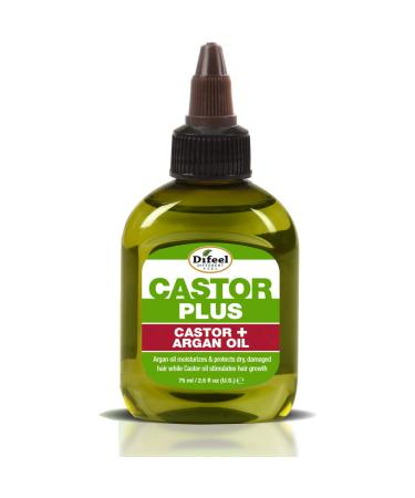 Difeel Premium Castor Plus Argan - Pro-Growth + Hydrating Premium Hair Oil 2.5 oz. - Buy Online on GoSupps.com