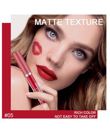 6Pcs Matte Liquid Lipstick Set - Long Lasting Waterproof Dark Red Lip Stain Makeup Kit for Women - Buy Online on GoSupps.com