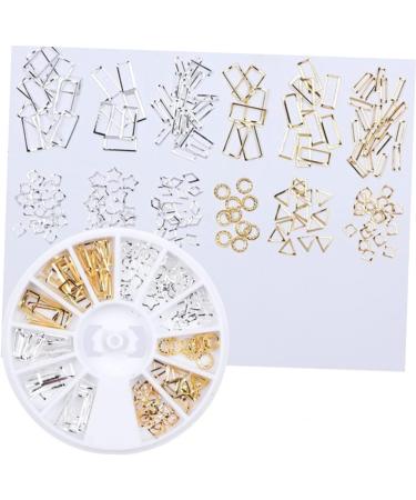 minkissy 4 Boxes Manicure Accessories Rhinestone for Nails Nail Jewelry Palette The Circle 3d - Buy Online on GoSupps.com