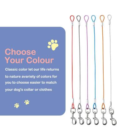 Mi Metty Chew Proof Dog Leash Extension Rope - 24 inch/60cm - Non-Tangle Training Leash - Orange+Purple - Buy Online on GoSupps.com