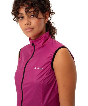 Vaude Matera Air Vest for Women - Ultra-Light Windproof & Water-Repellent Cycling Vest in Rich Pink | Perfect for Racing & Sports - Buy Online on GoSupps.com
