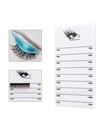 Premium Eyelash Extensions Tray - 7-15mm Lightweight Acrylic Eyelash Grafting Board & Storage Box for Professional Use - Buy Online on GoSupps.com