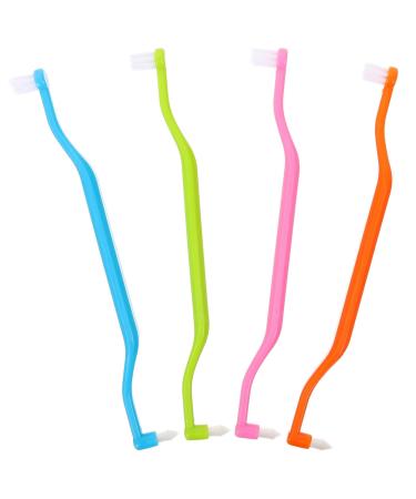 GLEAVI 4pcs Interdental Brushes Stain Toothbrush End Tufts Conical Bristles Toothbrush For Implants Dental Details Cleaning Agent