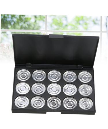 Beavorty 3pcs 15 Eyeshadow Travel Cosmetic Case Empty Makeup Empty Cosmetic Eye Shadow Foundation Concealer 1 count (Pack of 1) Silverx3pcs - Buy Online on GoSupps.com