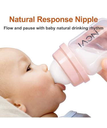 NCVI Breast Milk Storage Bottles - 4.7oz 2 Pack with Nipples & Travel Caps - BPA Free, Anti-Colic - Buy Online on GoSupps.com