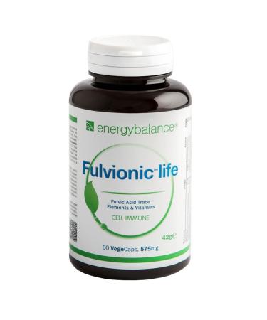 EnergyBalance Fulvionic Life Fulvic Acid Minerals Trace Elements & Vitamins 575 mg Detoxifying 100% Free of Additives Excellent Bioavailability Vegan HACCP 60 VegeCaps