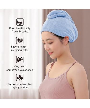 Buy 2 Packs Microfiber Hair Drying Towels - Turbans for Women | Fast International Shipping - Buy Online on GoSupps.com