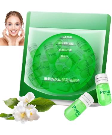 Cisto Mini huile d maquillante Cisto Huile nettoyante douce et apaisante Huile d maquillante portable Huile nettoyante nourrissante et douce pour tous les types de peau (vert)