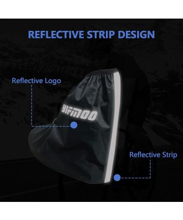 YIFMOO Waterproof Shoe Covers for Cyclists | Reflective Overshoes with Adjustable Velcro | Size 44-46 Rain Protection - Buy Online on GoSupps.com