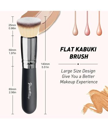 Bueart Design Ultra Soft Flat Top Kabuki Makeup Brush for Flawless Liquid Cream & Mineral Powder Blending - International Shipping Available - Buy Online on GoSupps.com