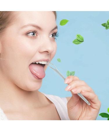 Steel Tongue Cleaner Effective Tongue Brush for Fresh Breath | Bad Tongue Scraper for Dental Hygiene - Buy Online on GoSupps.com