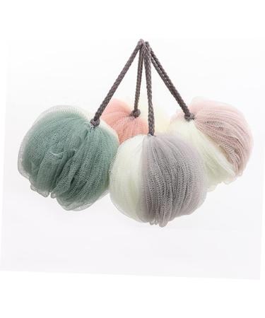 FRCOLOR 4 Pcs Large Mesh Pouf Bath Ball - Ultra-Soft Shower Sponge for Spa-Like Experience - Ideal for International Shipping - Buy Online on GoSupps.com