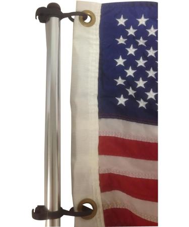 Pactrade Marine Pontoon Flag Pole Socket with 24 USA Flag - Adjustable - Buy Online on GoSupps.com