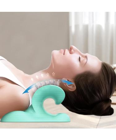 Cervical Traction Pillow - Ergonomic Neck Pillows Elastic Base Neck Support Traction Equipment with 2 Stretching Modes - Buy Online on GoSupps.com