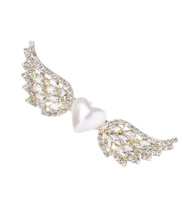 jojofuny 1pc Love Wings Hairpin Angle Wings Hairpins Angle Costume Rhinestone Bobby Wings Hair Clip Pearl Hair Pins Hair Claw Clips for Women Stylish Hair Clip Mother South Korea Vintage
